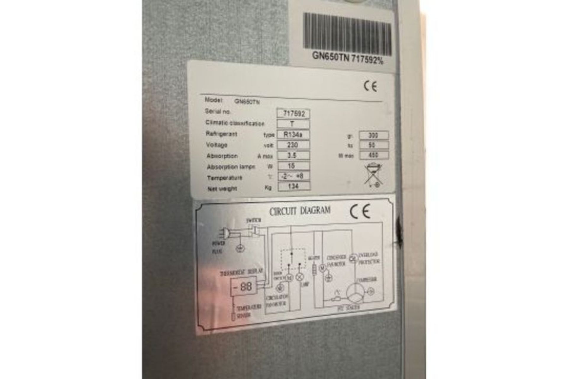 Artica GN650TN Free Standing Refrigerator - Image 2 of 3