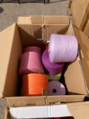 Boxes X2 Miscellaneous colours and sizes cotton bobbins