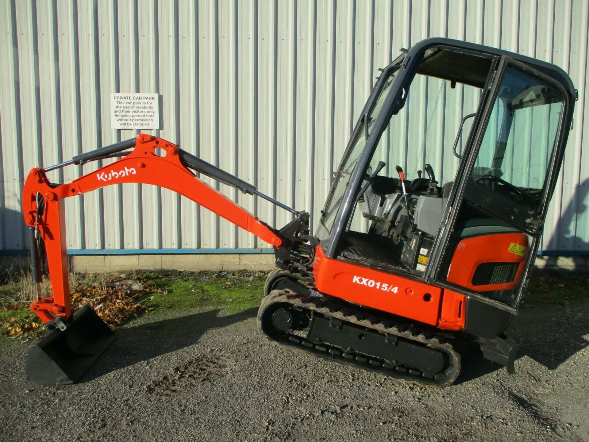 2012 Kubota KX015-4 mini digger excavator 1.5 ton full cab - Image 9 of 9
