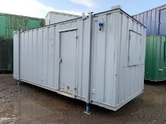 Site Office Portable Cabin 20ft Welfare Unit Anti Vandal Steel Container