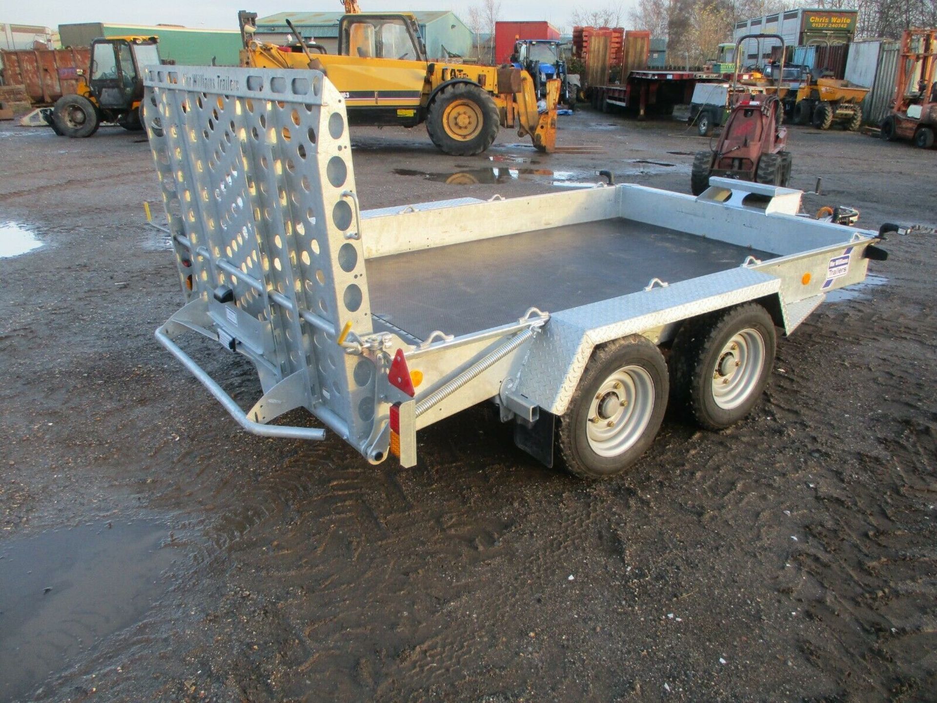 2021 Ifor williams GH106 plant digger flat bed trailer - Image 5 of 12