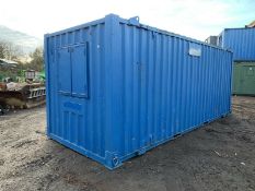 Portable Office Canteen Site Cabin Container Anti Vandal Steel 20ft