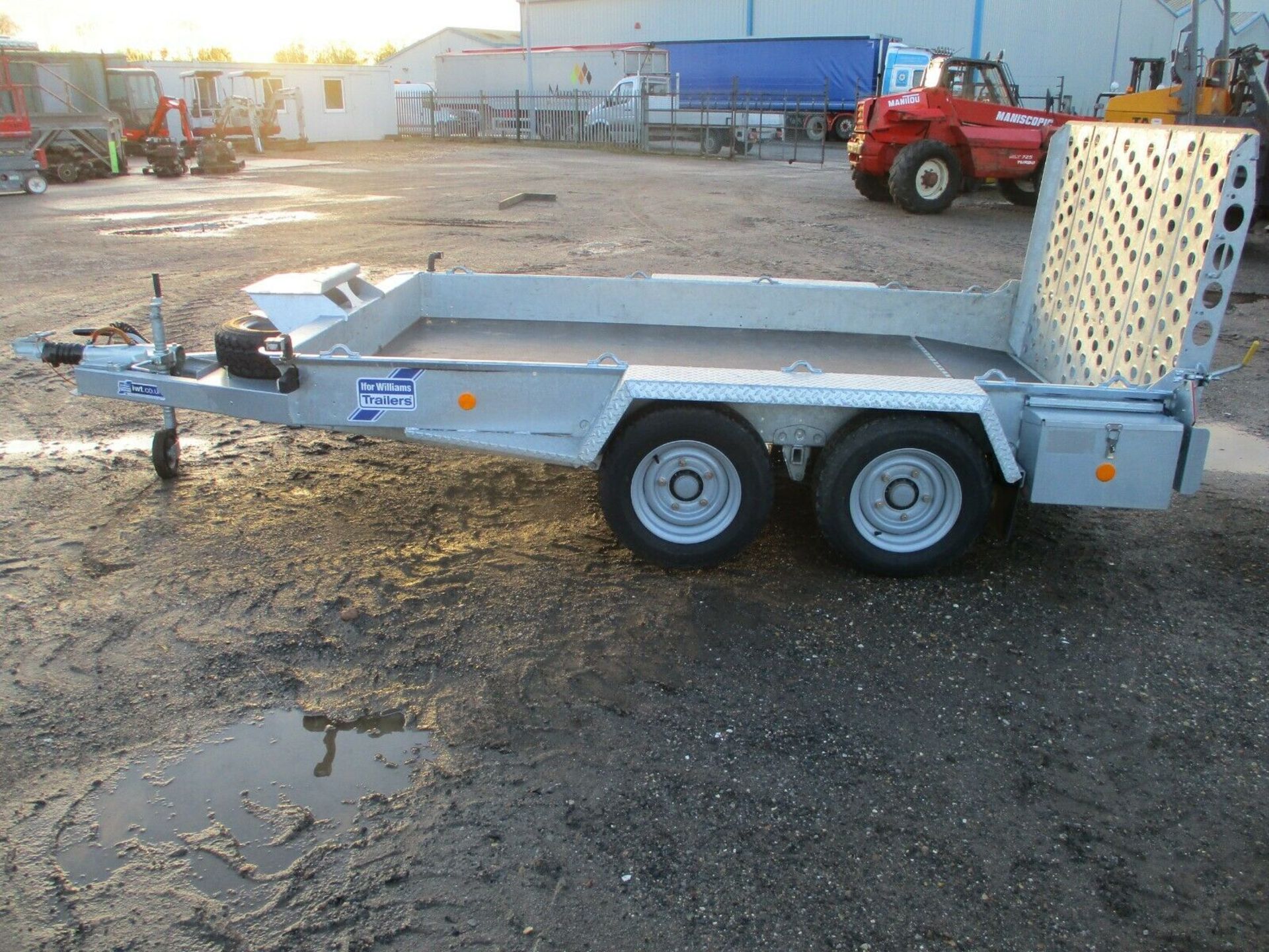 2021 Ifor williams GH106 plant digger flat bed trailer - Image 12 of 12