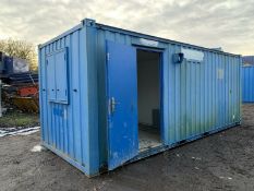 Portable Office Cabin Storage Container 20ft Anti Vandal Steel