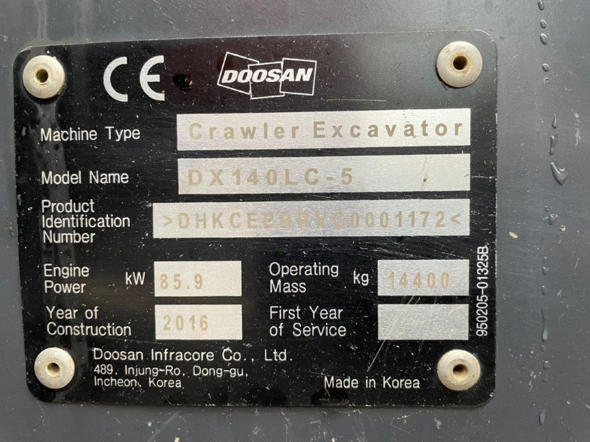 Doosan DX140LC-5 - Image 12 of 13
