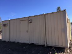 Site Shower Block Drying Room Welfare Unit Portable Steel Building 24ft x 9ft