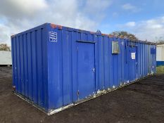 32ft Portable Toilet Block Shower Block Anti Vandal Steel Cabin