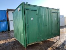 Portable Toilet Block Steel Site Loo 2 + 1