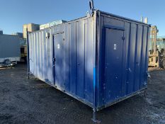 Portable Toilet Block Site Loo Anti Vandal Steel Container 20ft