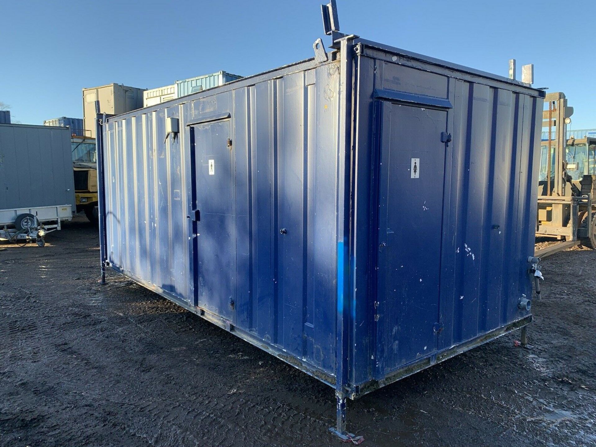 Portable Toilet Block Site Loo Anti Vandal Steel C - Image 2 of 11