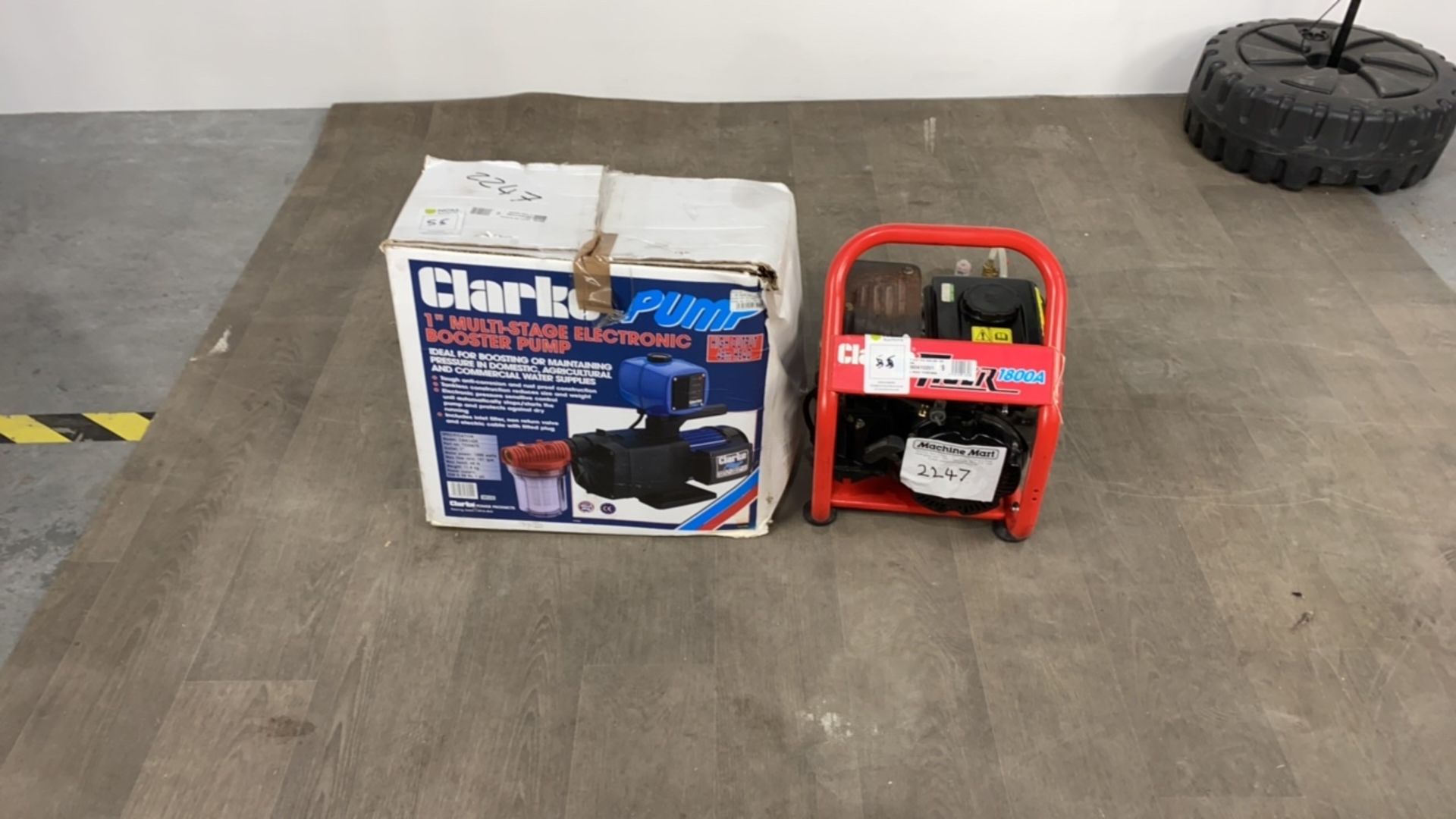 Clarke Pump and Clarke Tiger 1800A