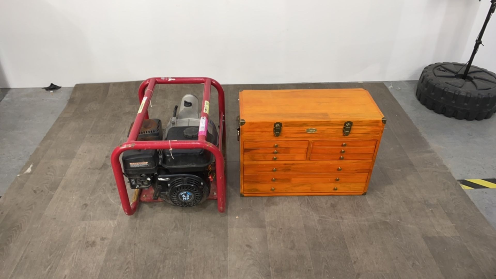 Clarke Tool Chest And Clarke 3inch Petrol Powered