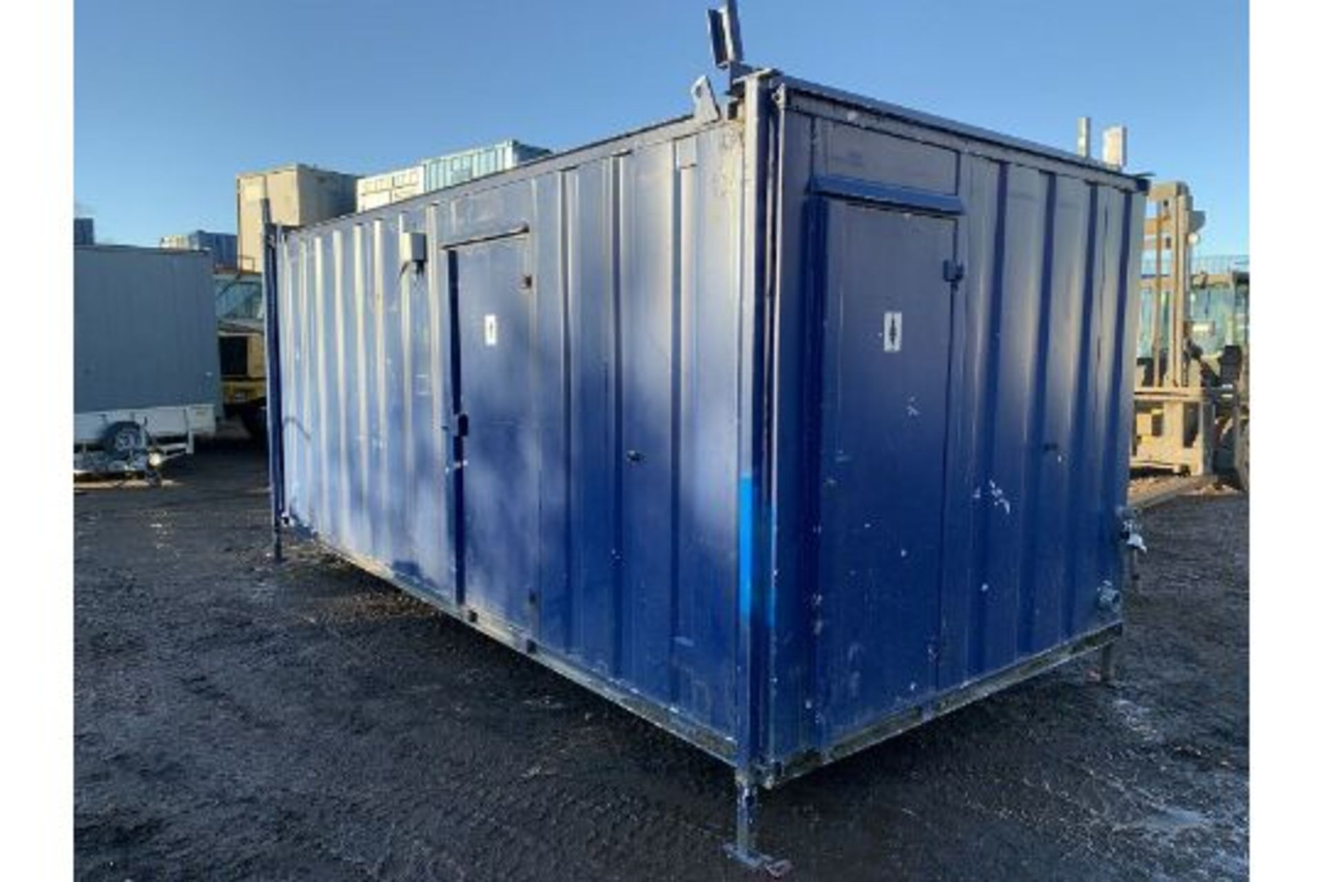 Portable Toilet Block Site Loo Anti Vandal Steel C - Image 2 of 14