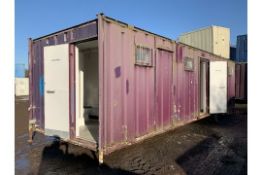 Portable Toilet Block With Shower Drying Room Site