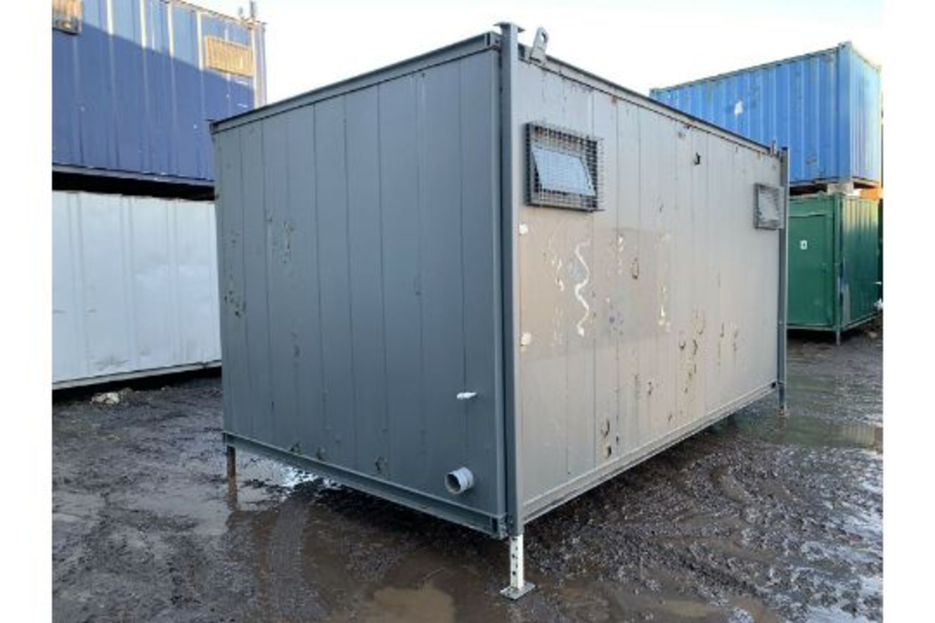 Portable Toilet Block Site Loo Cabin Steel Contain