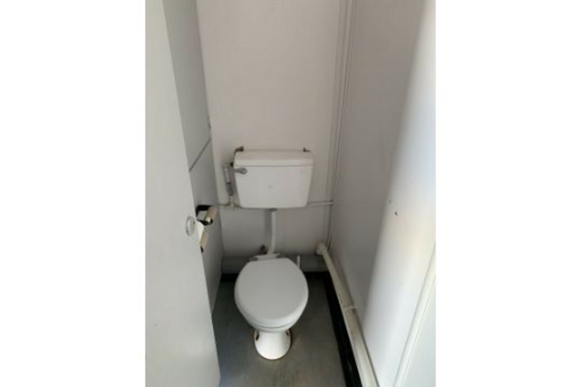 Portable Toilet Block Steel Site Loo 2 + 1 - Image 9 of 11