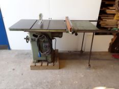 Wadkin Bursgreen Panel Table Saw