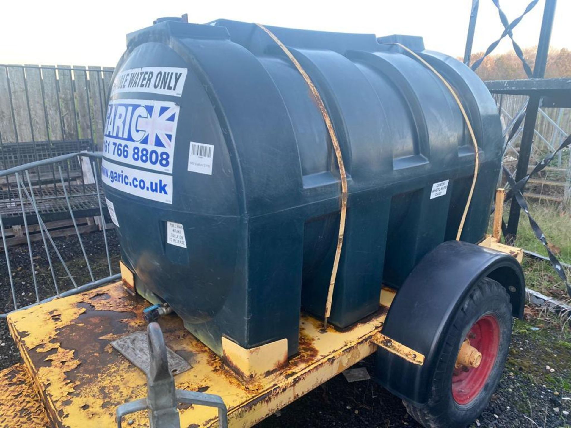 500 gallon towable water bowser reserve