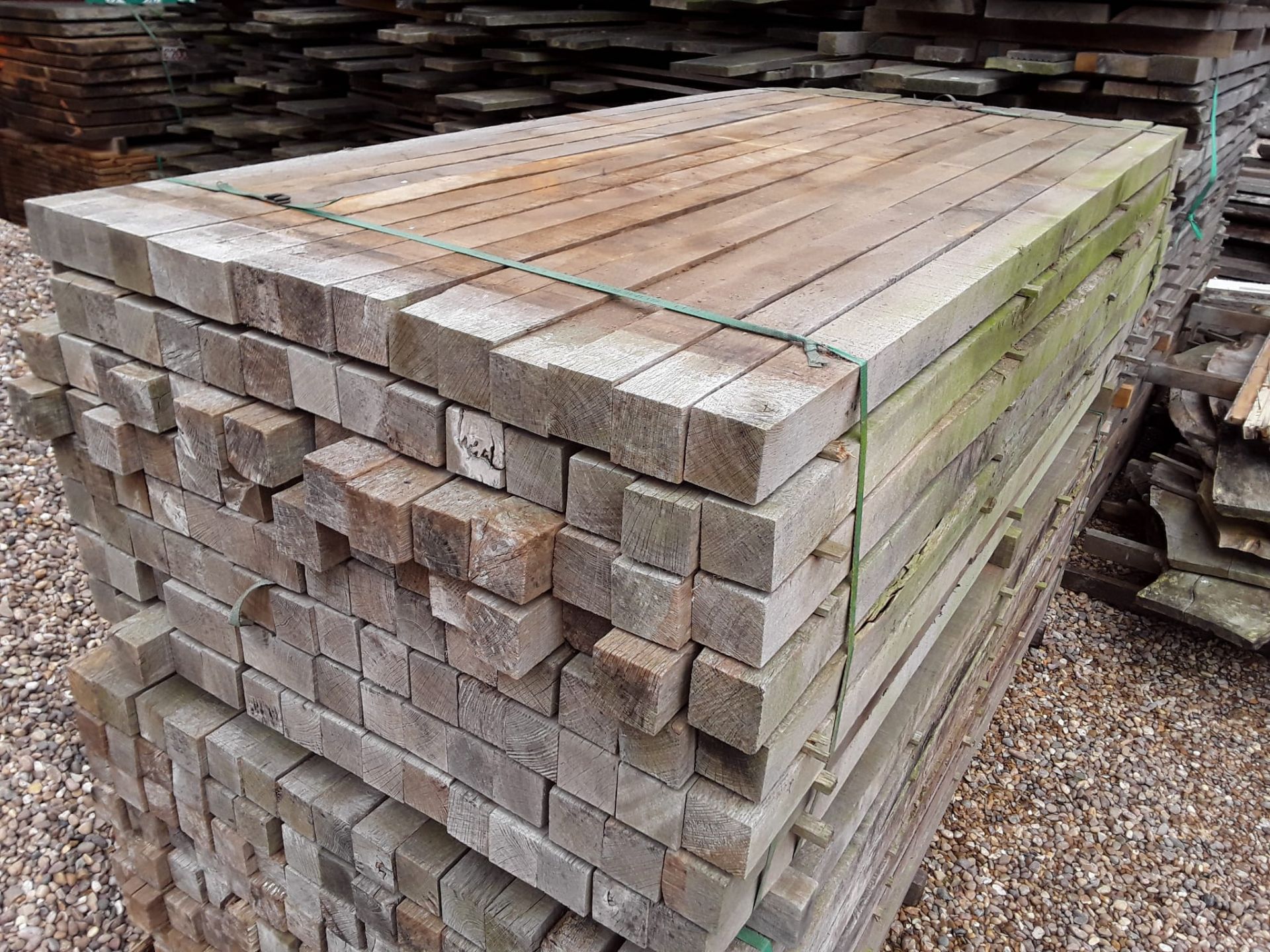 100x hardwood air dried timber sawn rustic English oak posts - Image 9 of 9