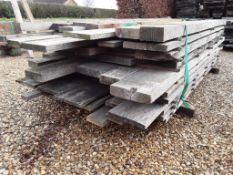 65x Hardwood Timber Air Dried Sawn English Oak Square Edged Boards / Planks