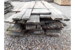 40x Hardwood Rustic Timber Air Dried Sawn Waney Edge / Live Edge English Oak Boards / Planks