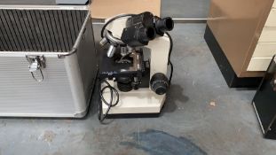 Microscope in Metal Box