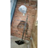 Large Steel Lamp With Lamp Shade