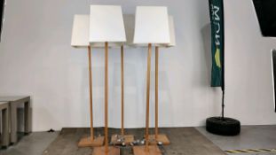 Free Standing lamp and shade x5
