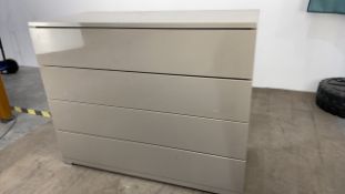 Chest Of Drawers - Gloss Grey