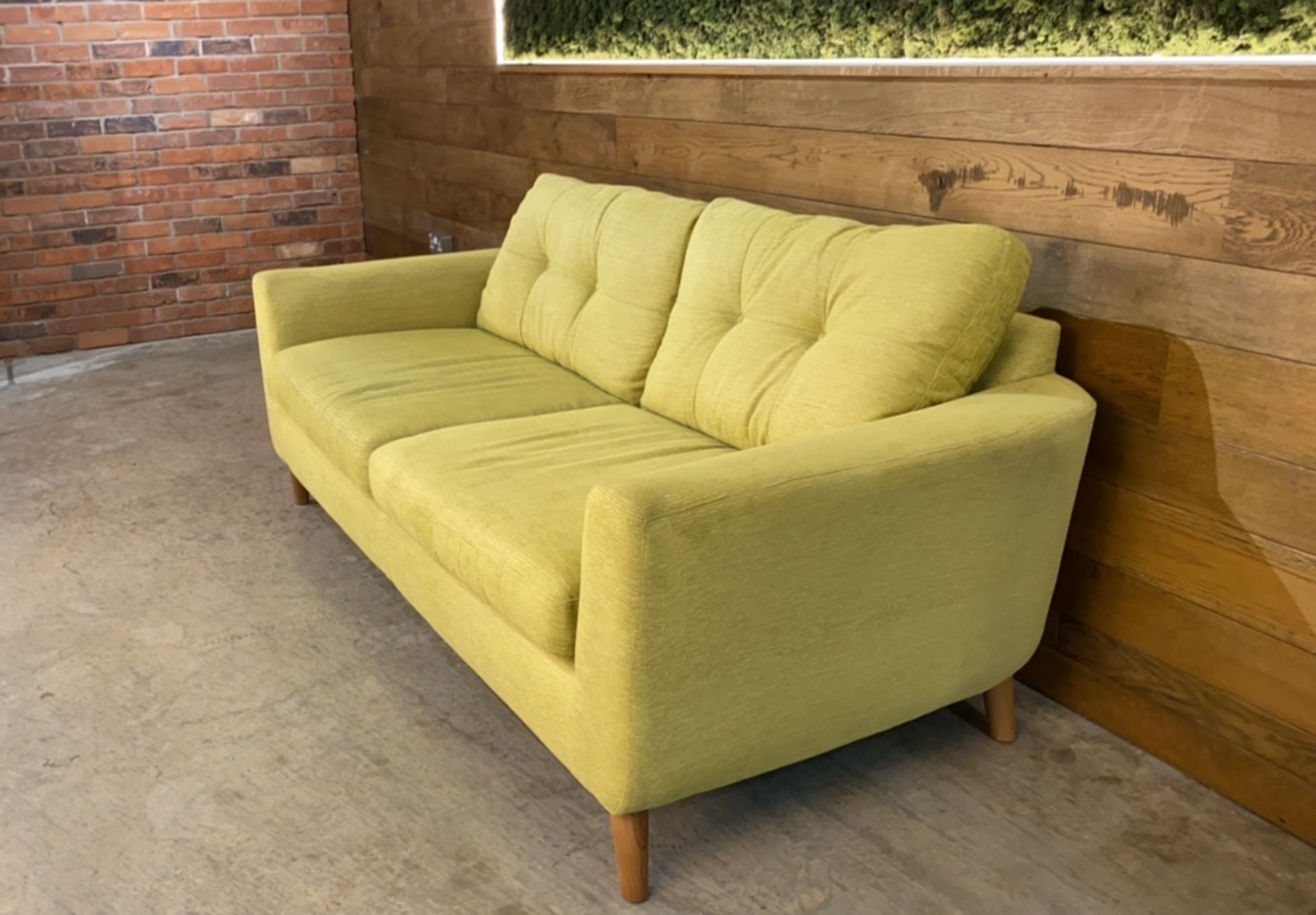 Two Seater Green Sofa - Image 5 of 5