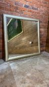 Large Square Wall Mirror With Gold Coloured Frame