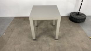 Large Side Table - Grey Gloss Finished