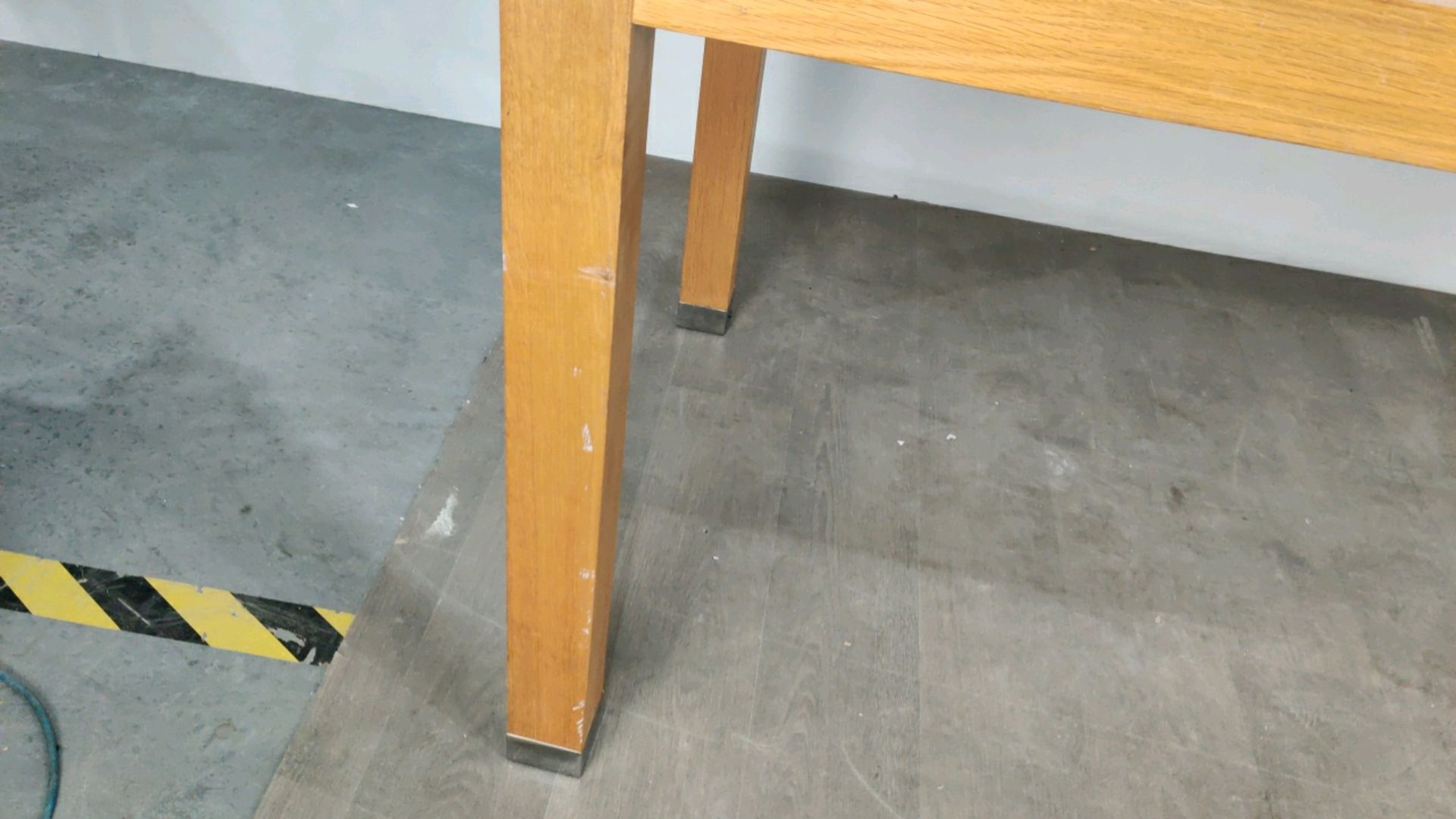 Large Wooden Table With Chromed Feet - Image 9 of 10