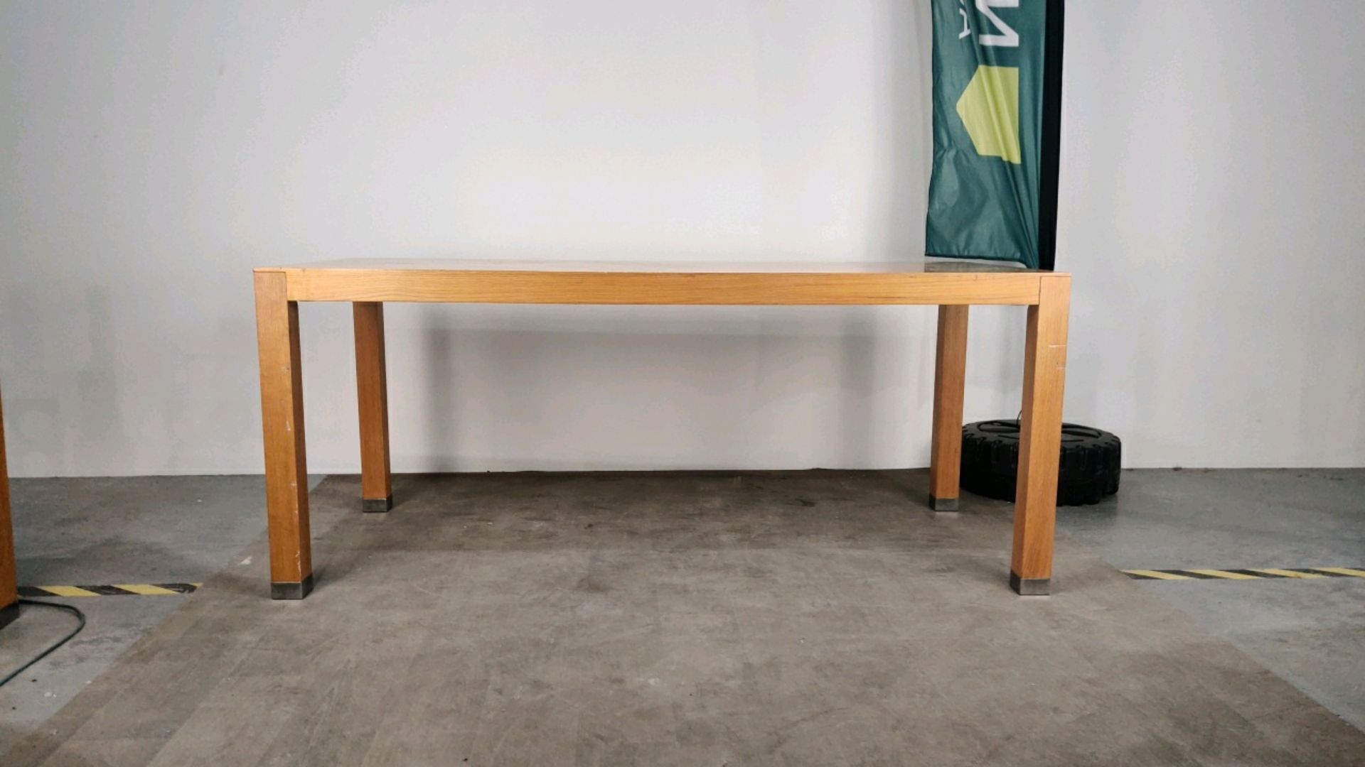 Large Wooden Table With Chromed Feet - Image 6 of 10