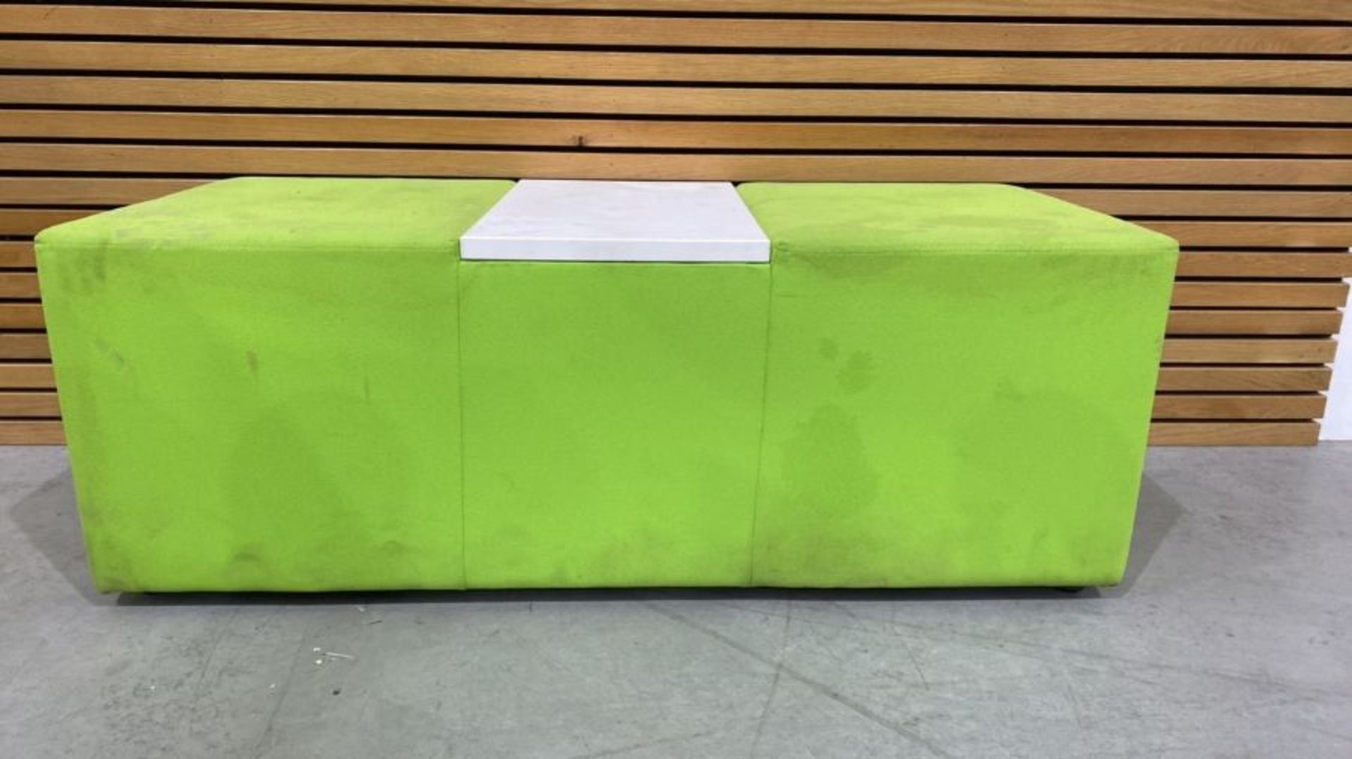 Green Rectangular Bench Seat