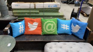 Twitter Cushions x5