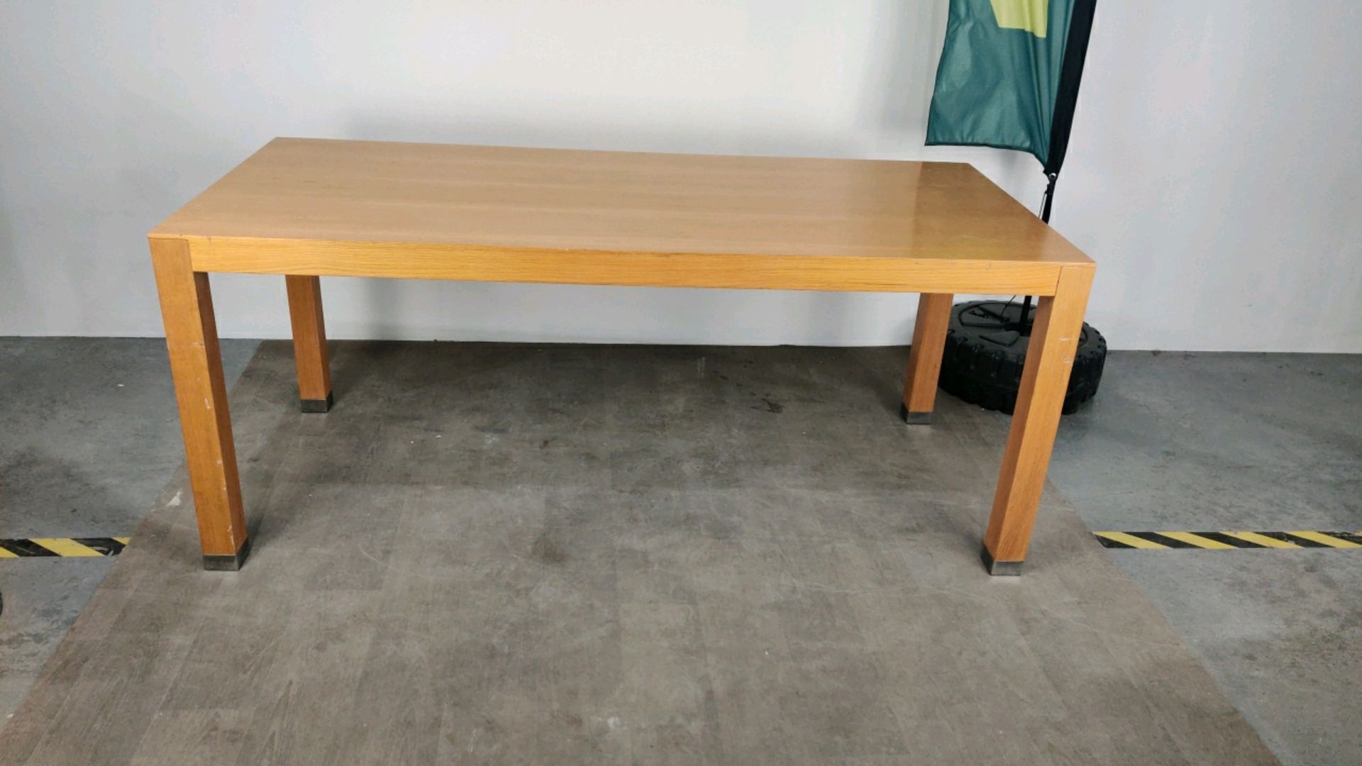 Large Wooden Table With Chromed Feet - Image 7 of 10