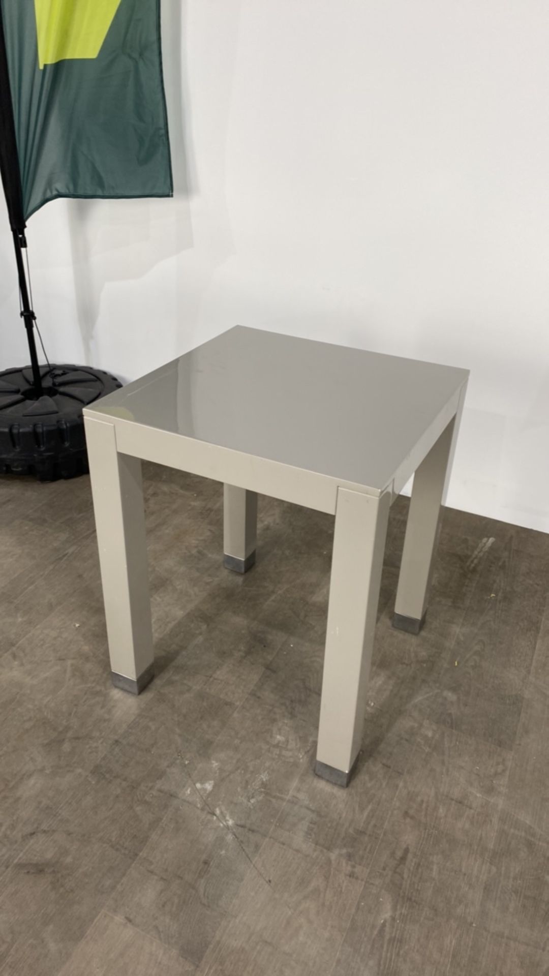 Side Table - Grey Gloss Finished - Image 2 of 3