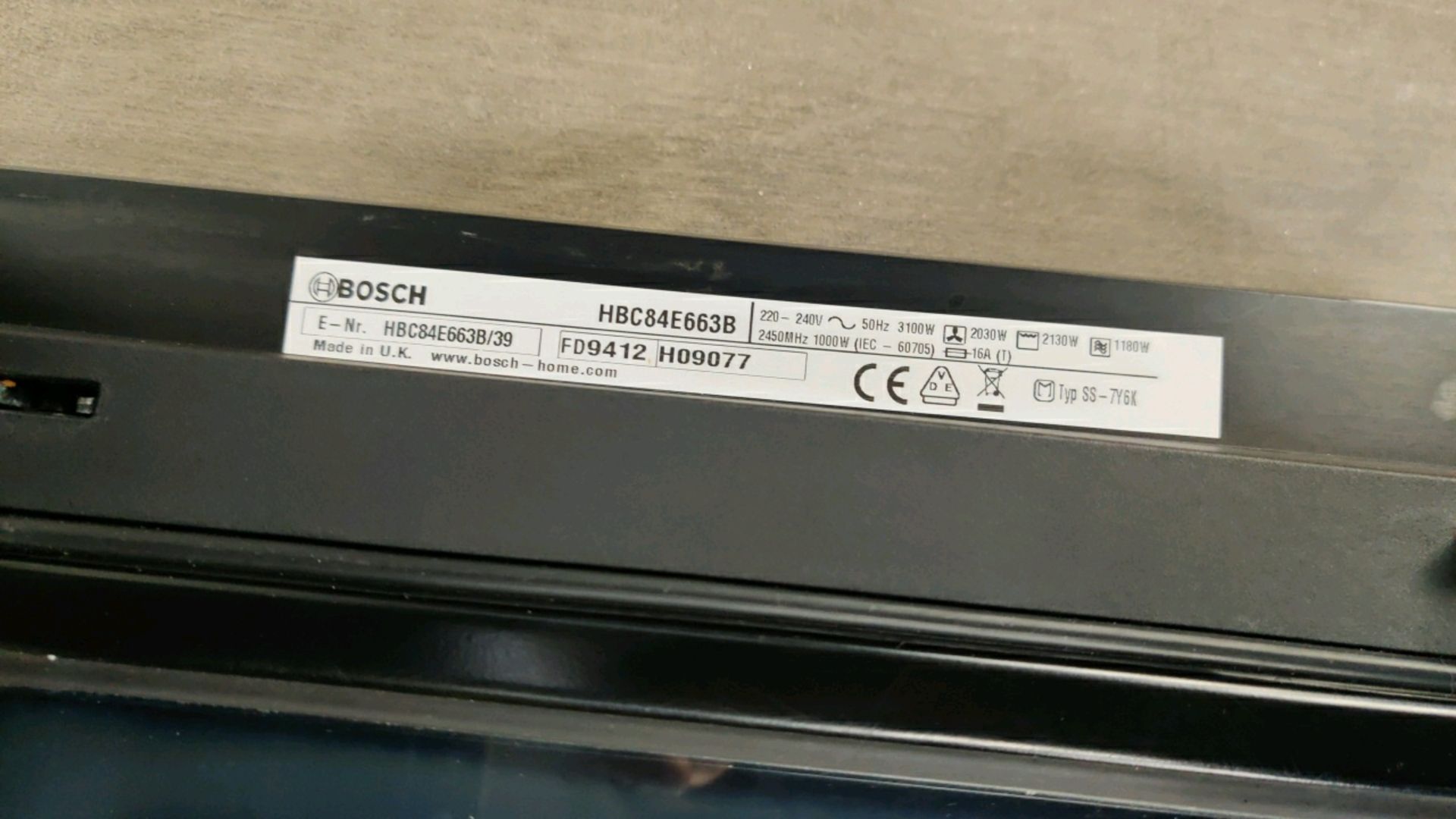 Bosch Built-in Combination Microwave - Image 3 of 4