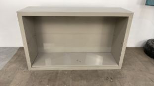 Double Shelving Unit - Grey Gloss Finish