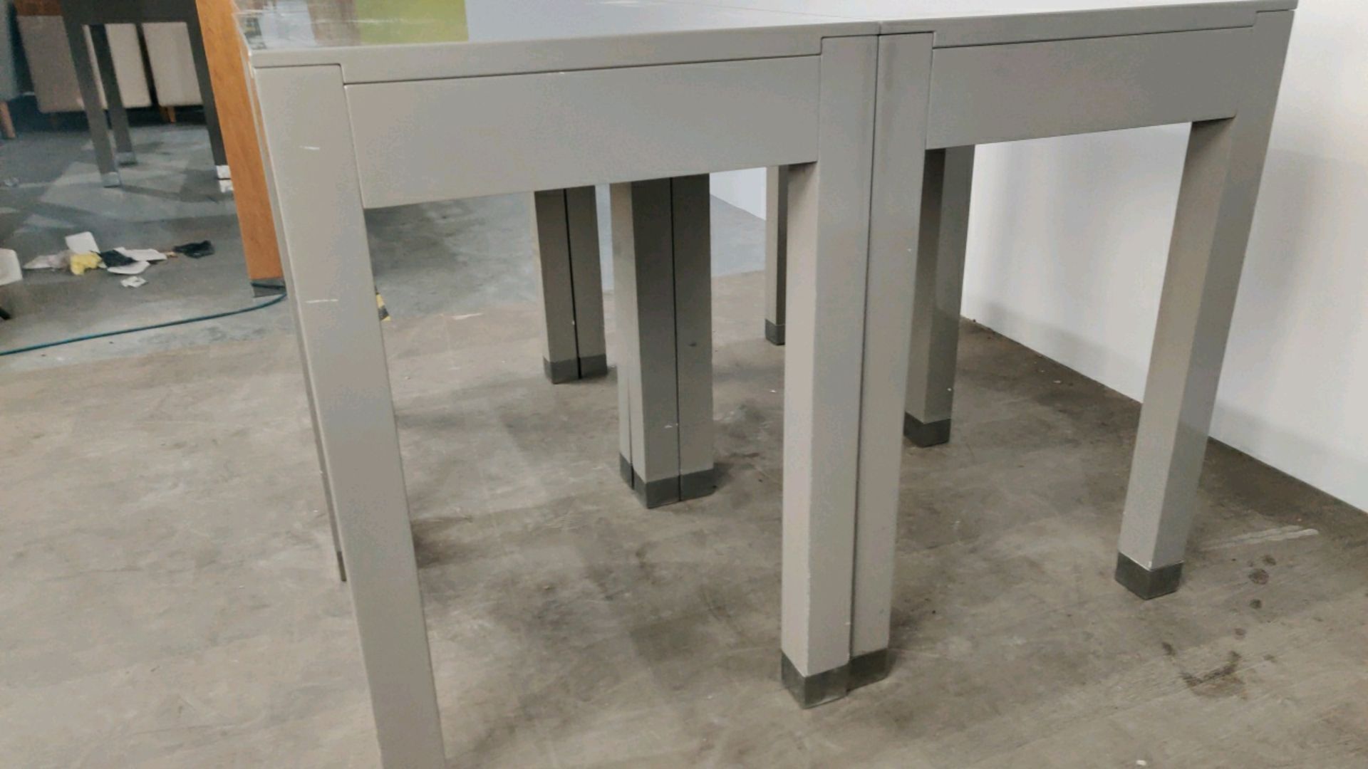 Side Table With Drawer - Grey Gloss Finished x4 - Image 5 of 5