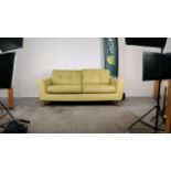 Two Seater Green Sofa