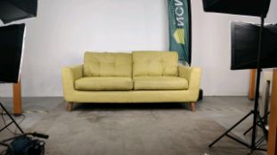 Two Seater Green Sofa