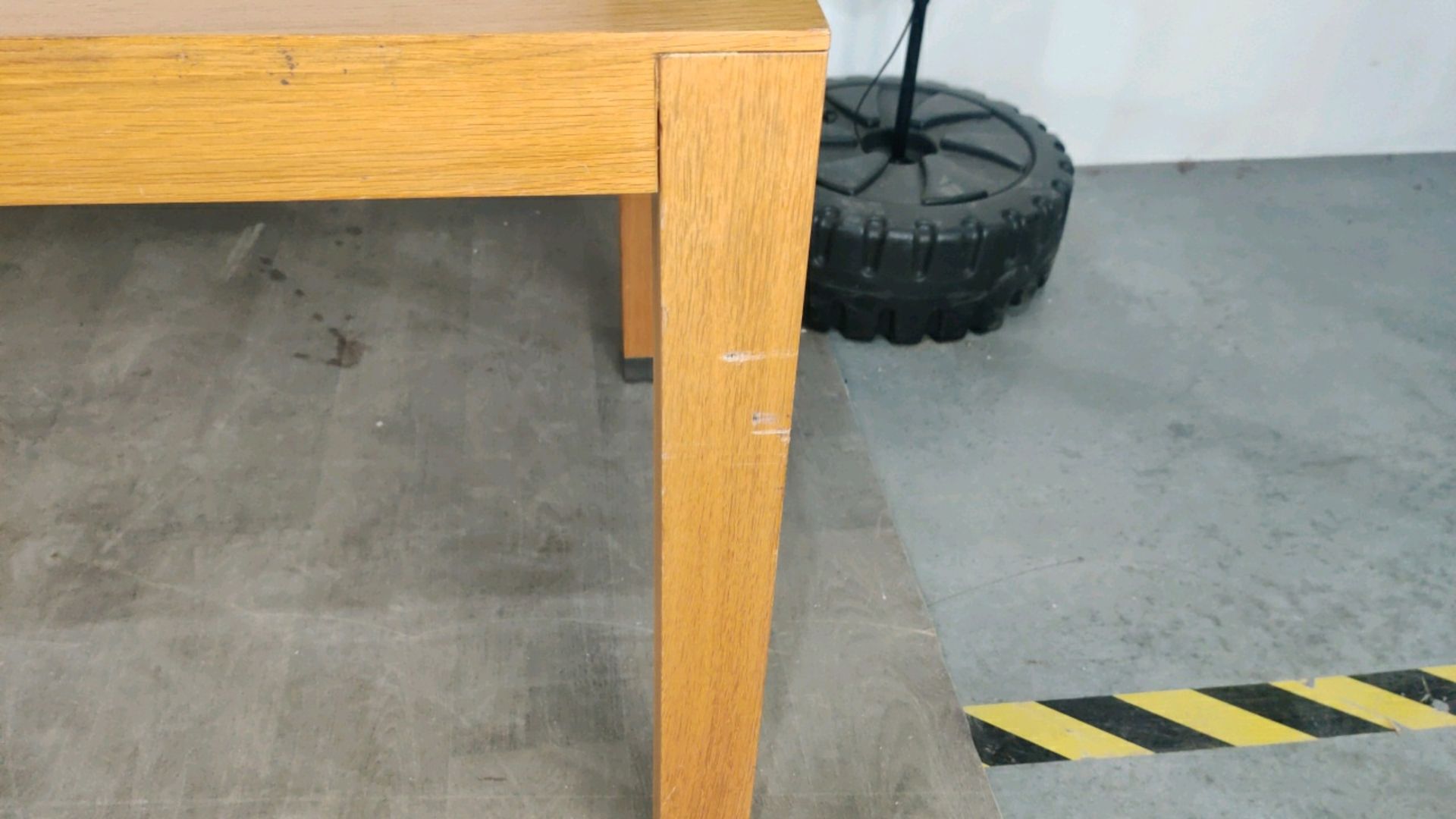 Large Wooden Table With Chromed Feet - Image 8 of 10