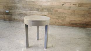 Three Legged Grey Table