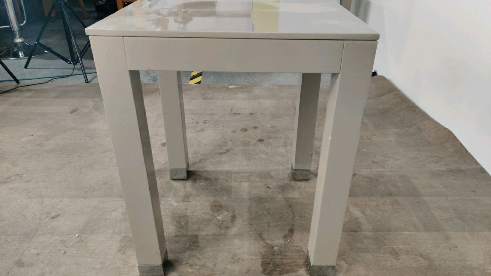 Side Table - Grey Gloss Finished - Image 3 of 4