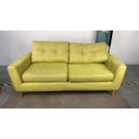 Two Seater Green Sofa