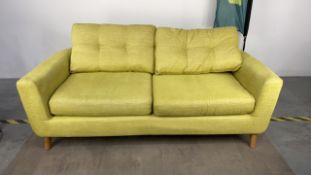 Two Seater Green Sofa