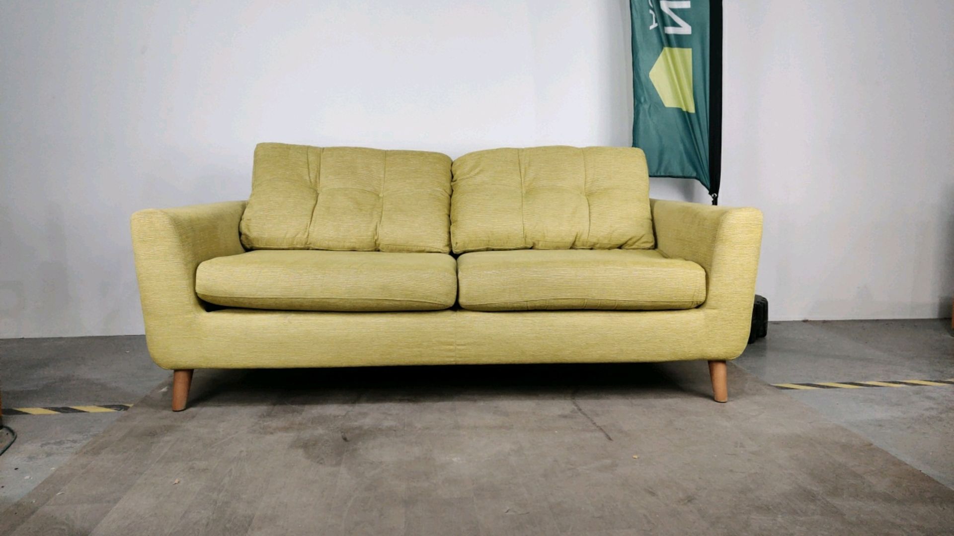 Two Seater Green Sofa