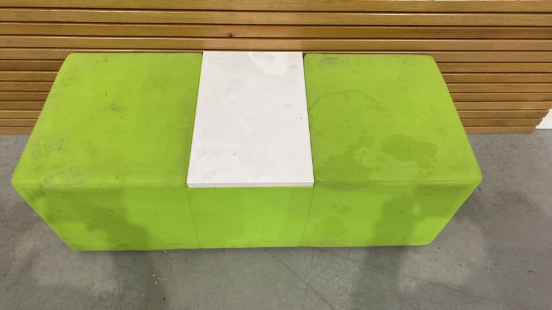 Green Rectangular Bench Seat - Image 2 of 2